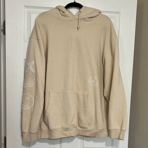 Trio urban Men's Cream Hoodie